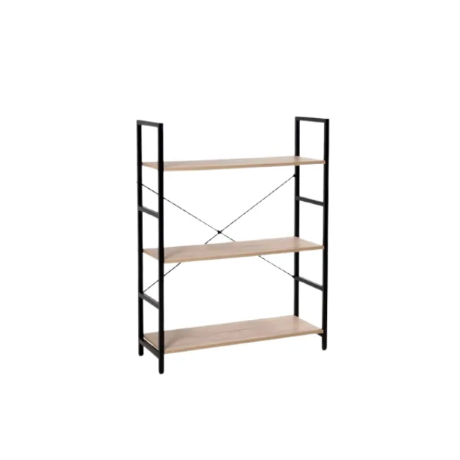 Decorative Cross Black Shelf Unit 104cm