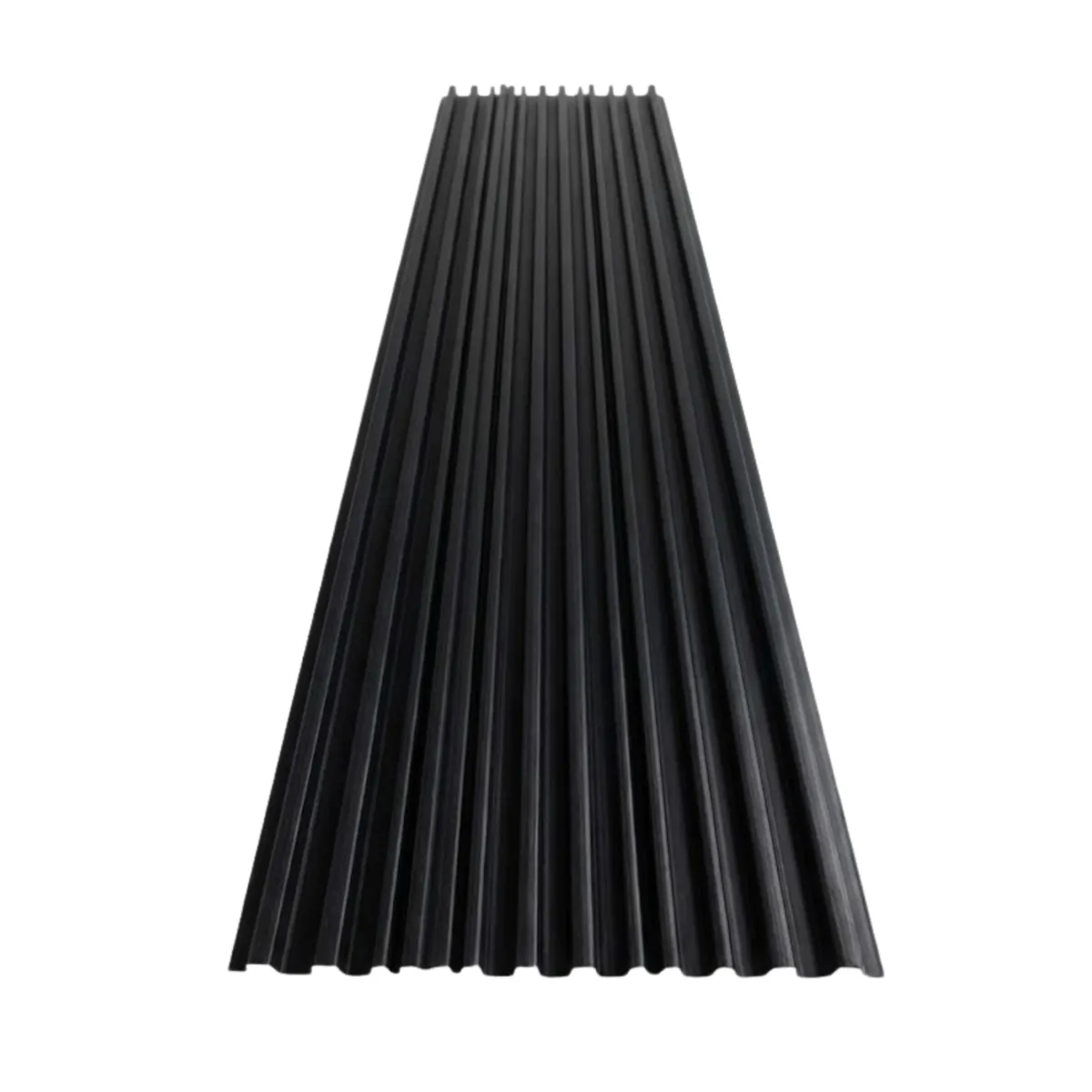 Premium Fluted Wall Panels: Wood, Marble and Solid Finishes - Charcoal black