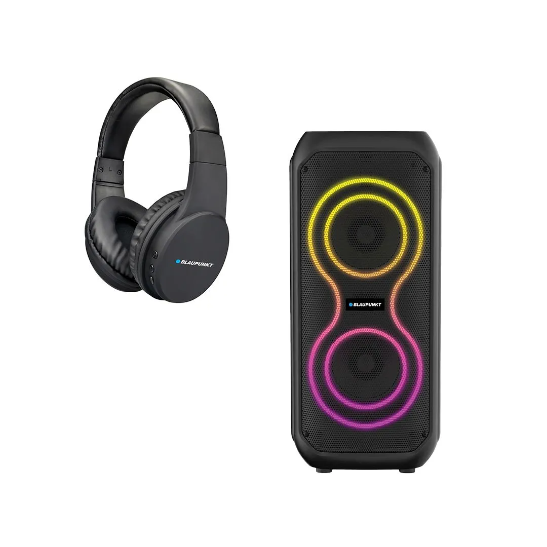 Blaupunkt Infinite 20W Party Speaker + Blaupunkt Bluetooth Headphone Bundle