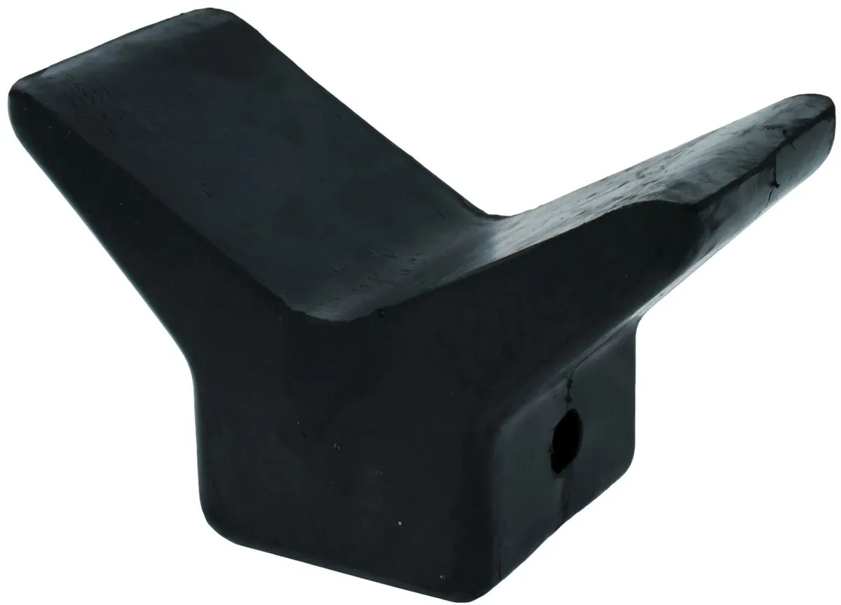 Rubber V Buffer Block for Boat Trailers - 75.5mm Base
