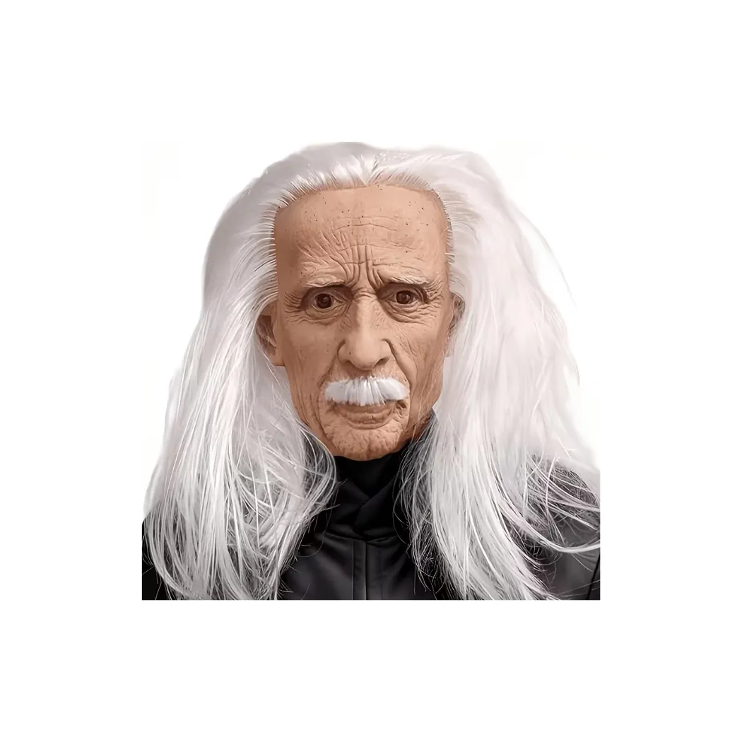 White-Bearded Grandfather Latex Mask