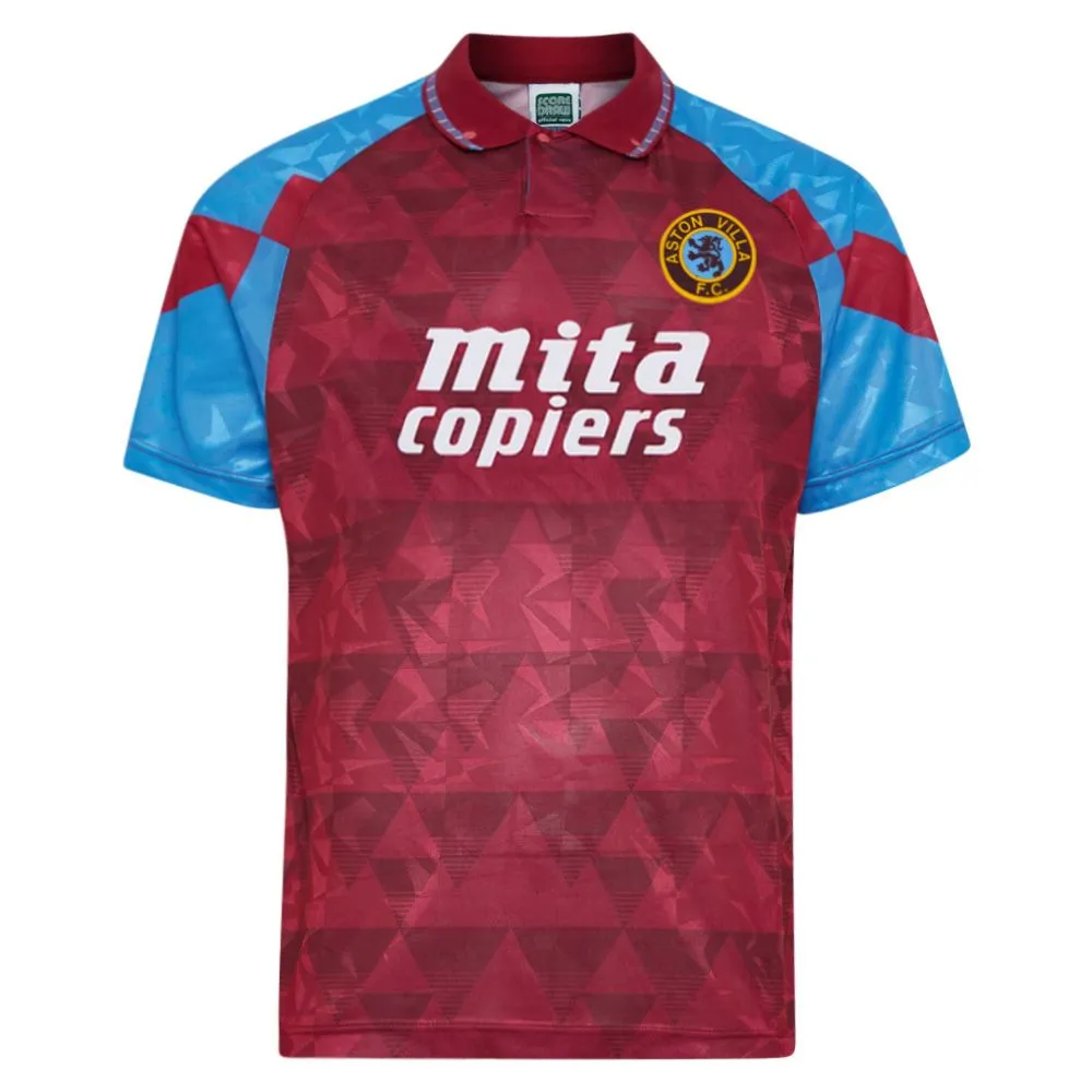 Aston Villa Unisex 2000 Retro Football Supporters Shirt