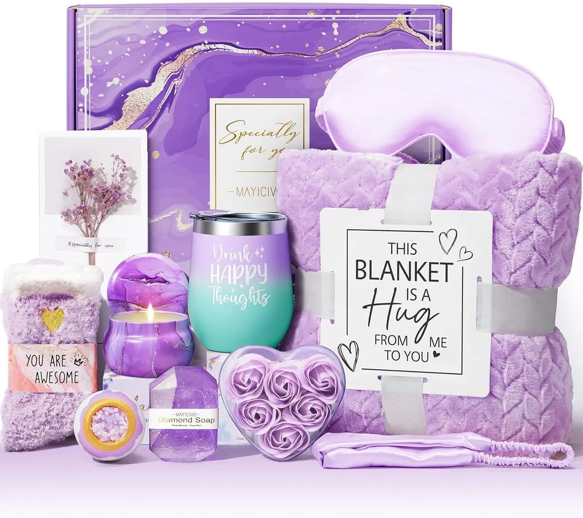 11-PCS Spa Gift for Women, Luxury Birthday Self Care Gift for her