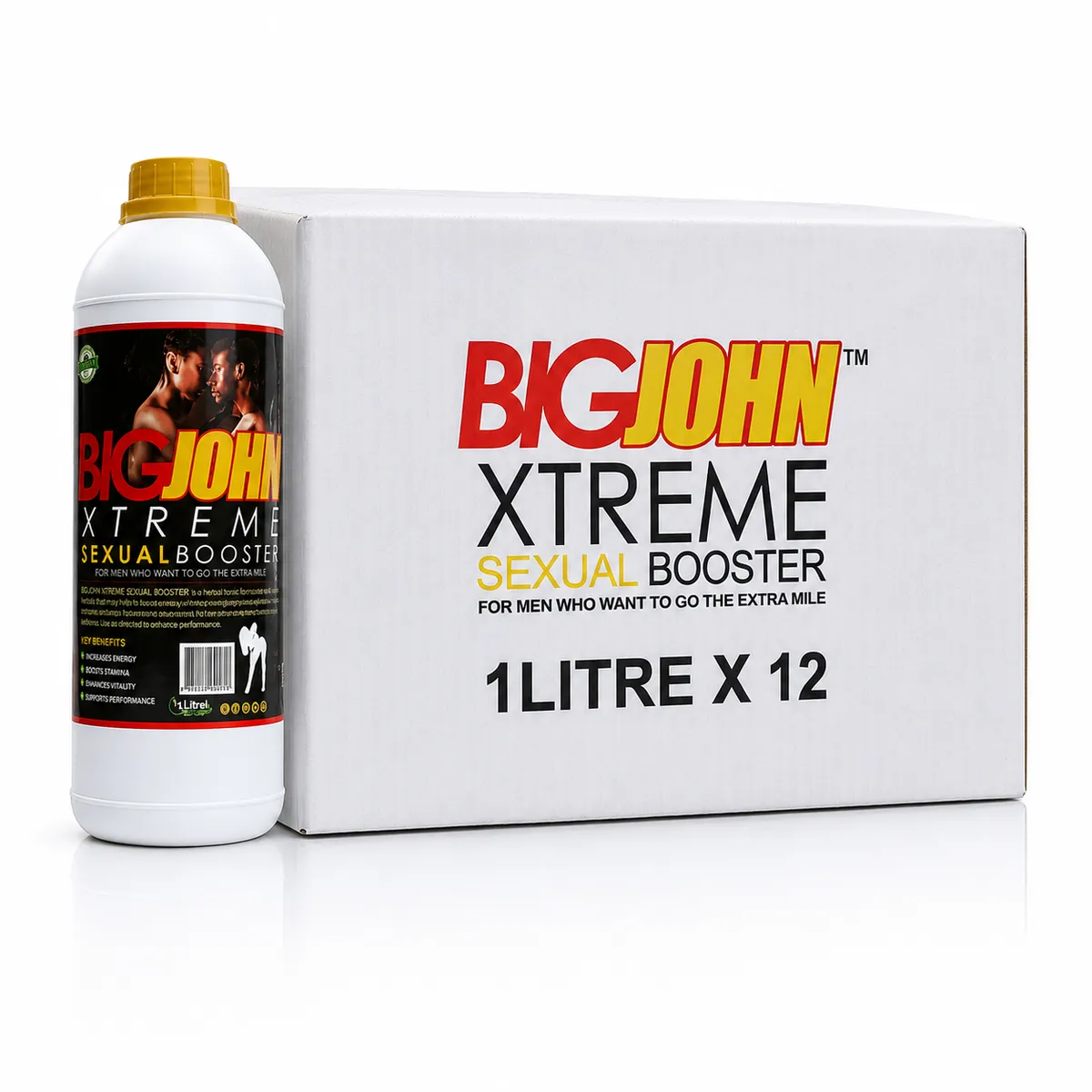 BigJohn Xtreme Herbal Monster Libido Perfomance Tonic 1L x 12 Bottles