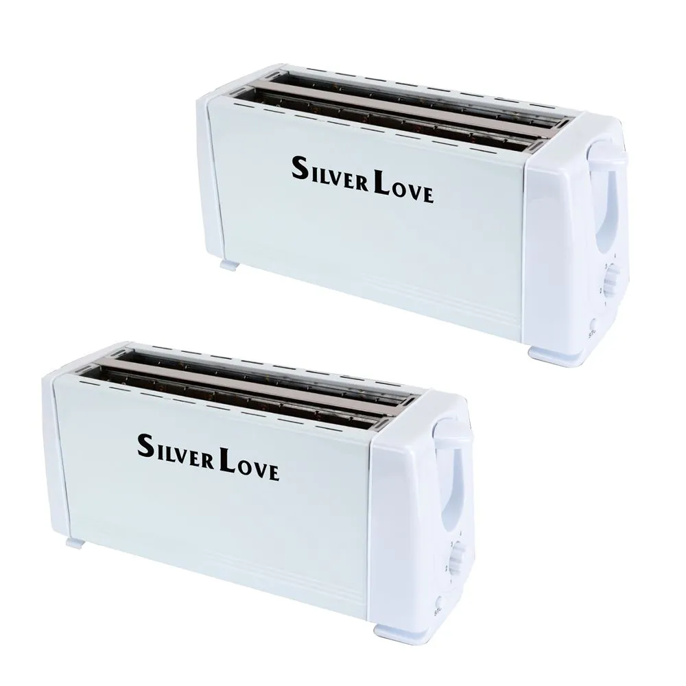 2 pieces SILVERLoVE 1400W toaster