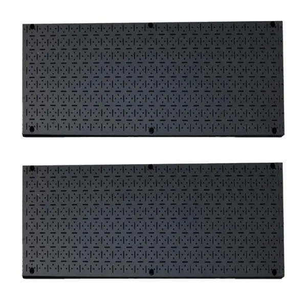 CLIP-FIT Powder Coated Steel Pegboard 1200mm x 500mm ( 2 Pack ) - Black