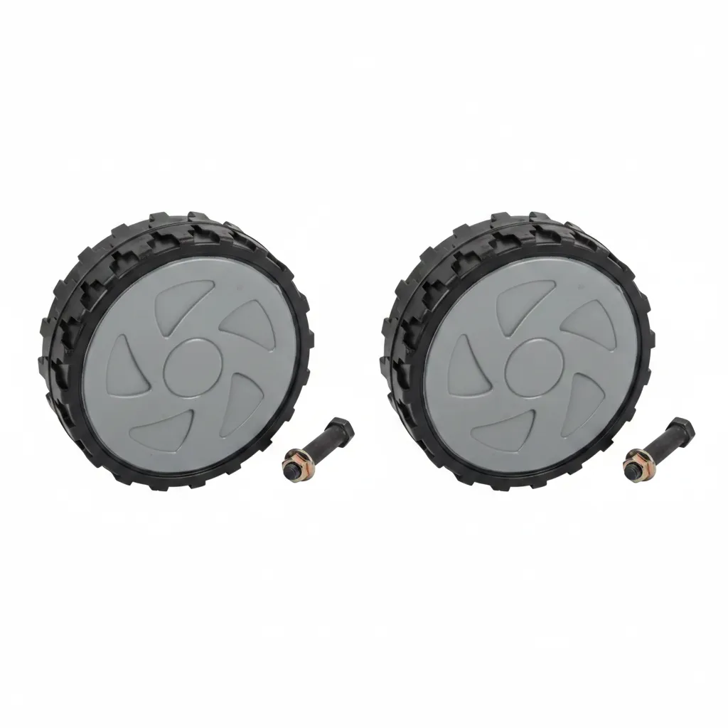 Lawnking 150mm Lawn Mower Wheel and Axle Kit with Bearings - 2 Pack