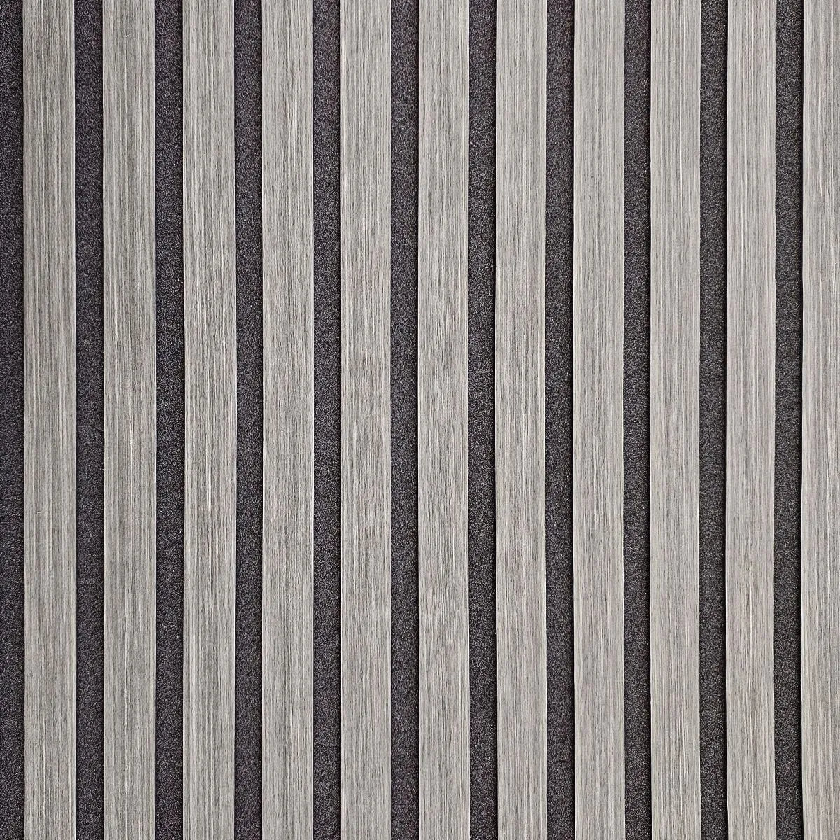 58cmx3m Self-Adhesive Wallpaper Acoustic Panels Modern Stripe Wall Covering - 7067 Grey