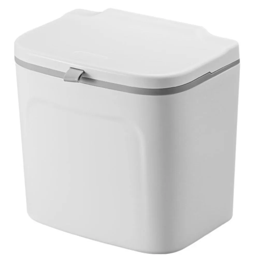 Home Wall Mounted Self Adhesive Wastepaper Dust Bin (7L) - 24cm