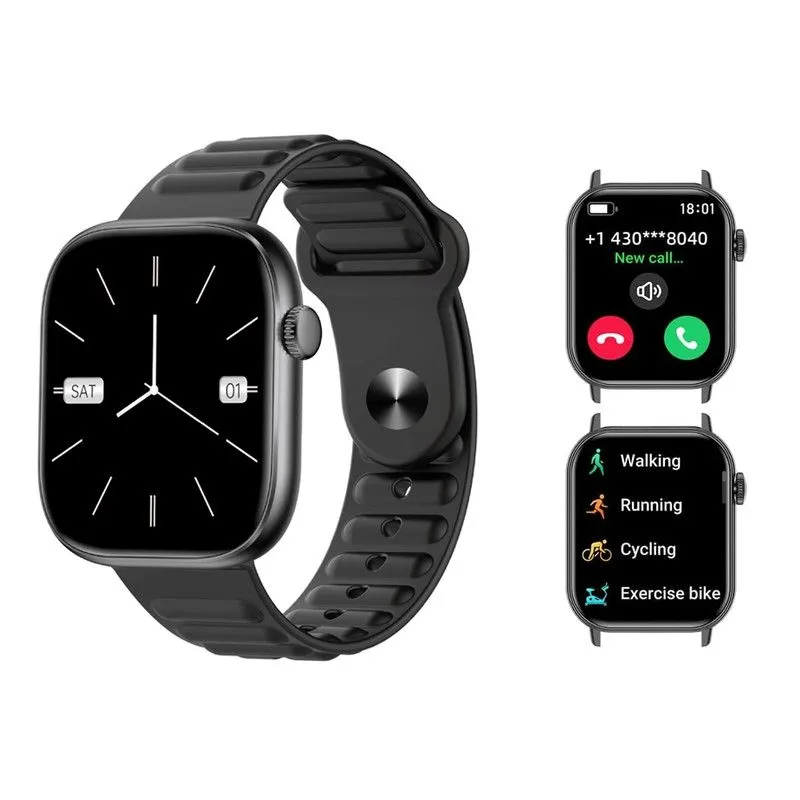 Sports Smartwatch with Fitness Tracker, Waterproof Design for Women & Men