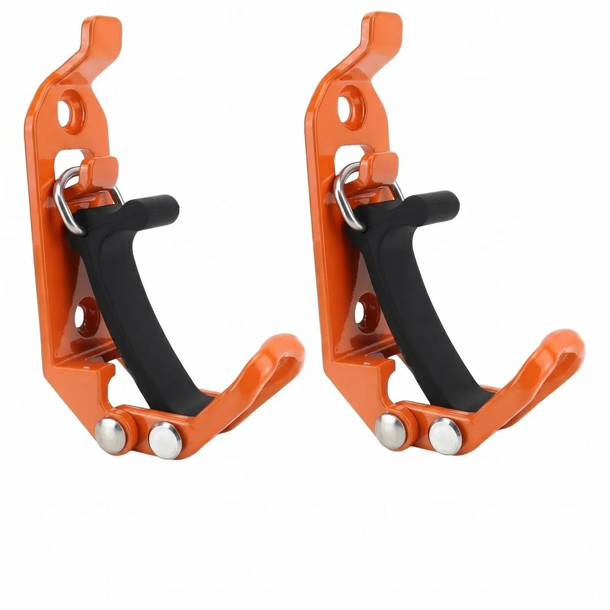 2-Pack Heavy Duty Orange Shovel Mount Kit for Roof Racks & Walls