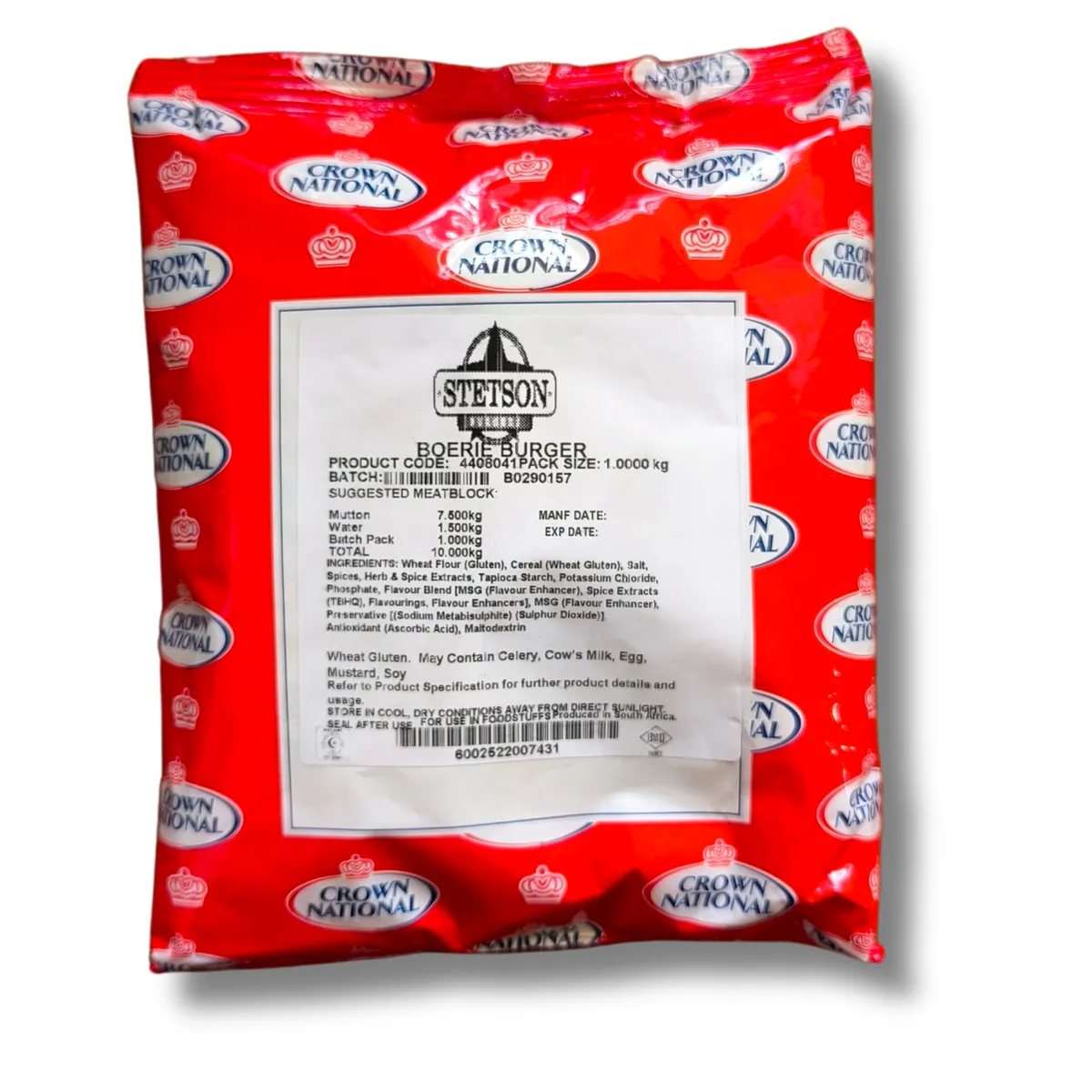 Stetson Boerie Burger 1kg