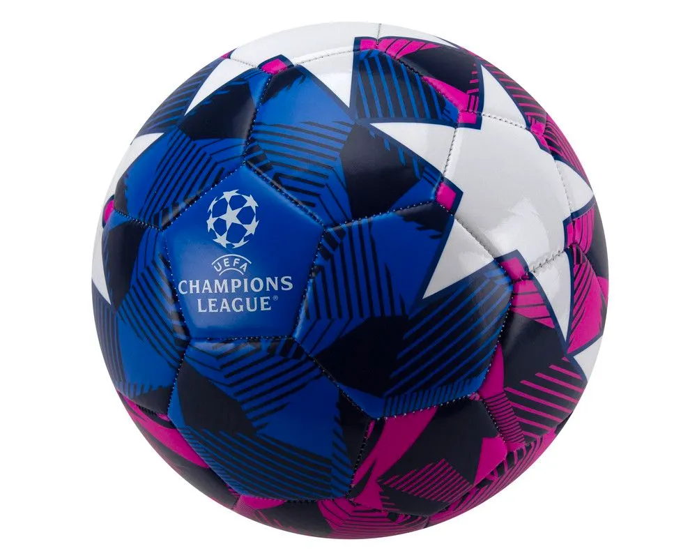 Official UEFA Champions League Supporters Soccer Ball - BLUE/PURPLE/WHITE