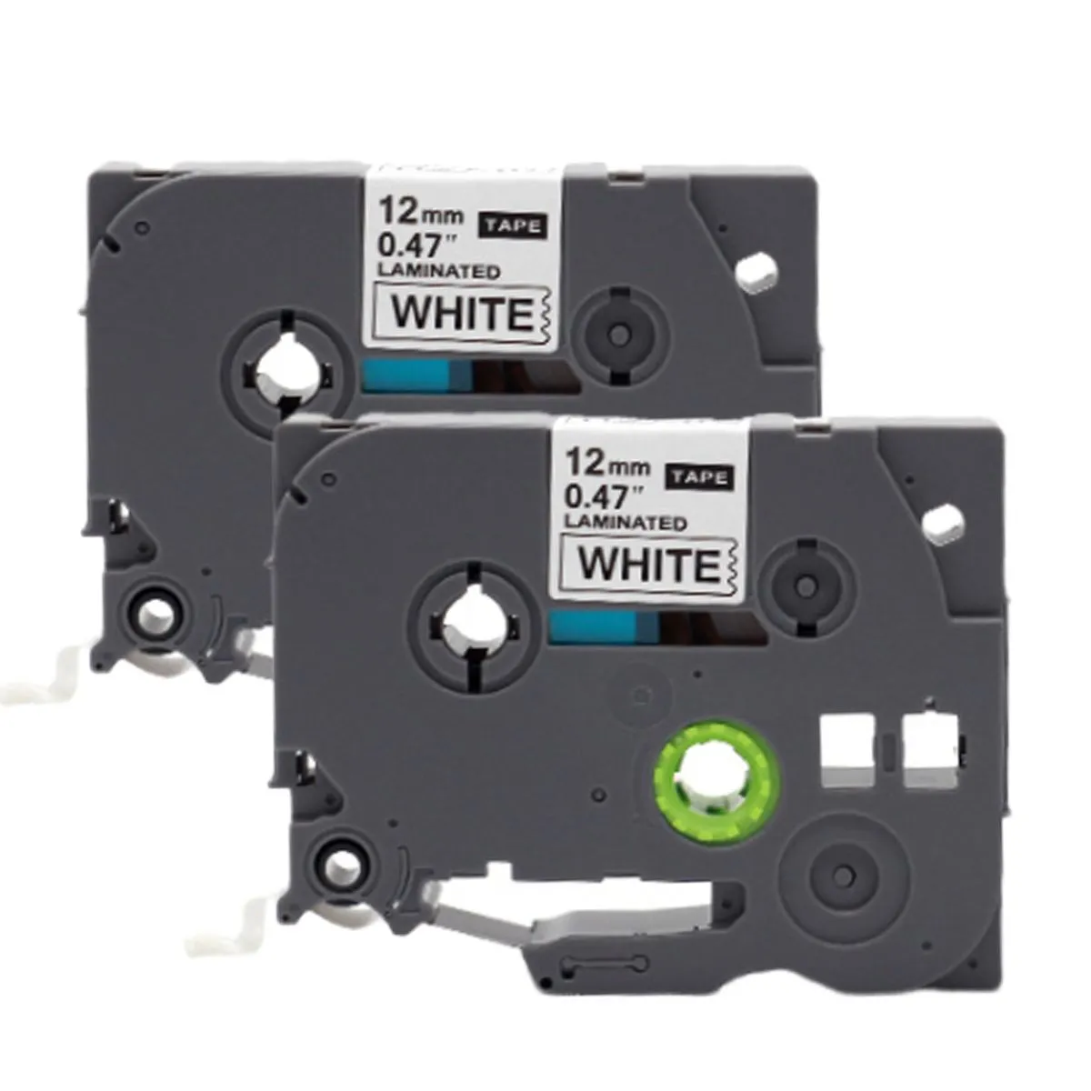 TZ-231 Label Tape Cartridge Set Label Maker Tape Refill for Brother P-Touch - Black on White-2 Pack
