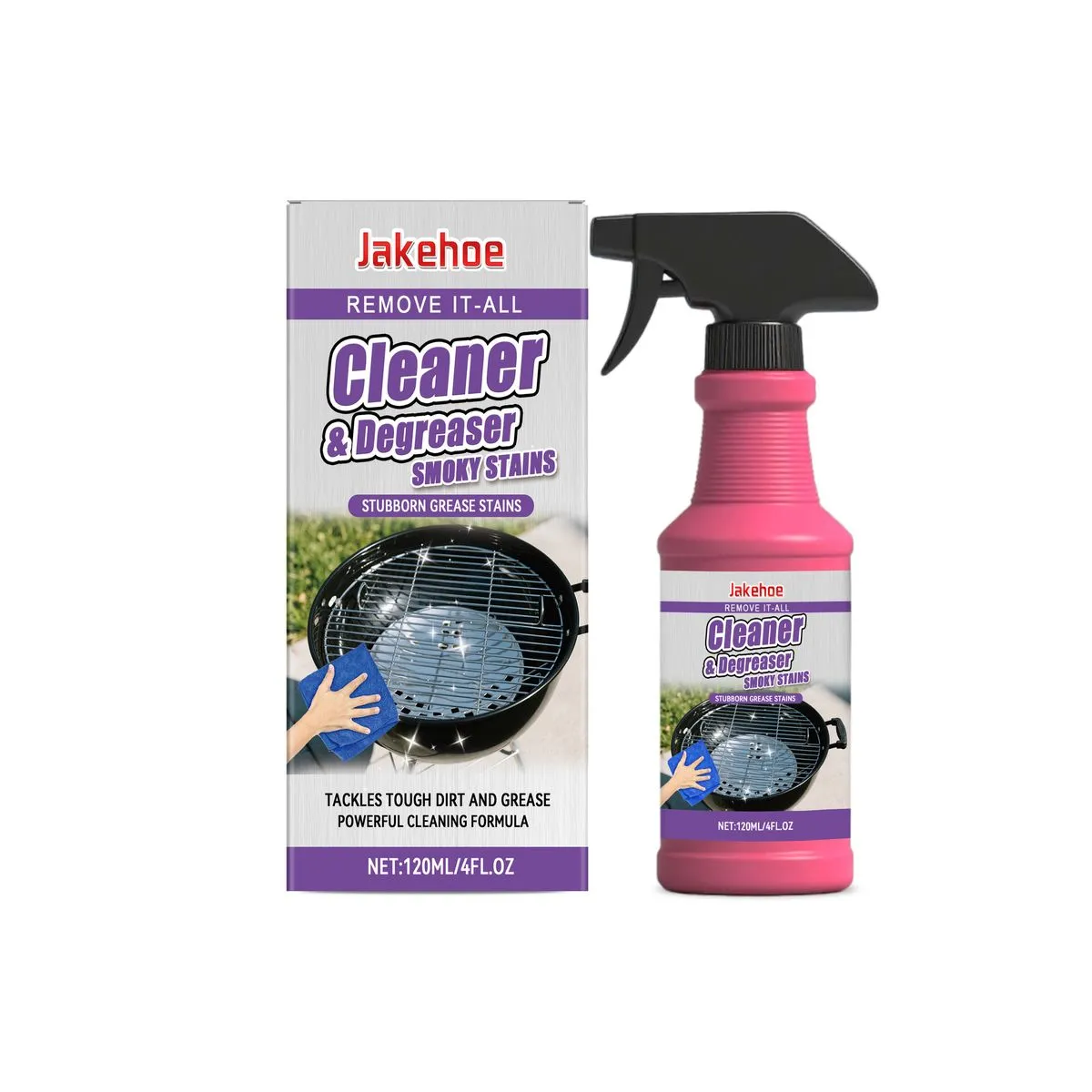 Fast-Acting BBQ Grill Cleaner Spray - Heavy Duty Degreaser for Grills - 1PC