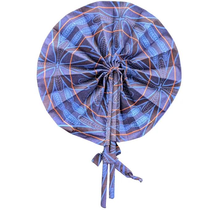Blue Sotho African Ceremonial Fan