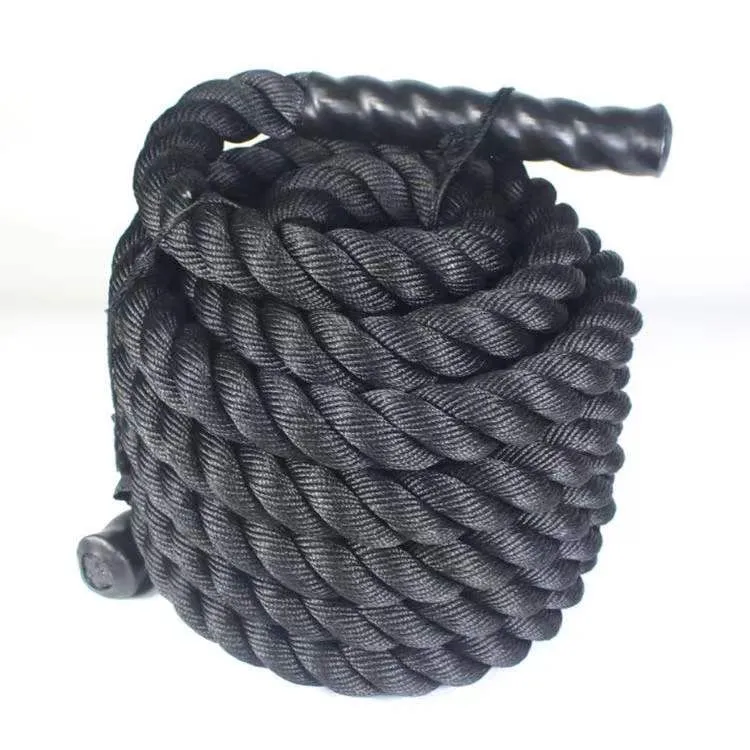 Heavy Battle Rope 9 Meter Battle Exercise Training Rope - Black