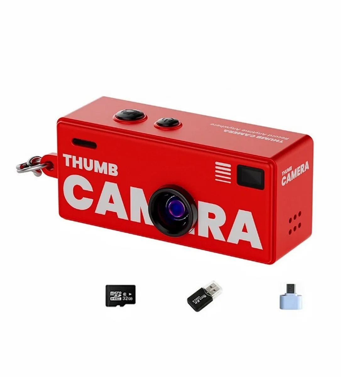 Keychain Digital Camera, Mini Digicam With 1080P Video And 130 Wide Angle