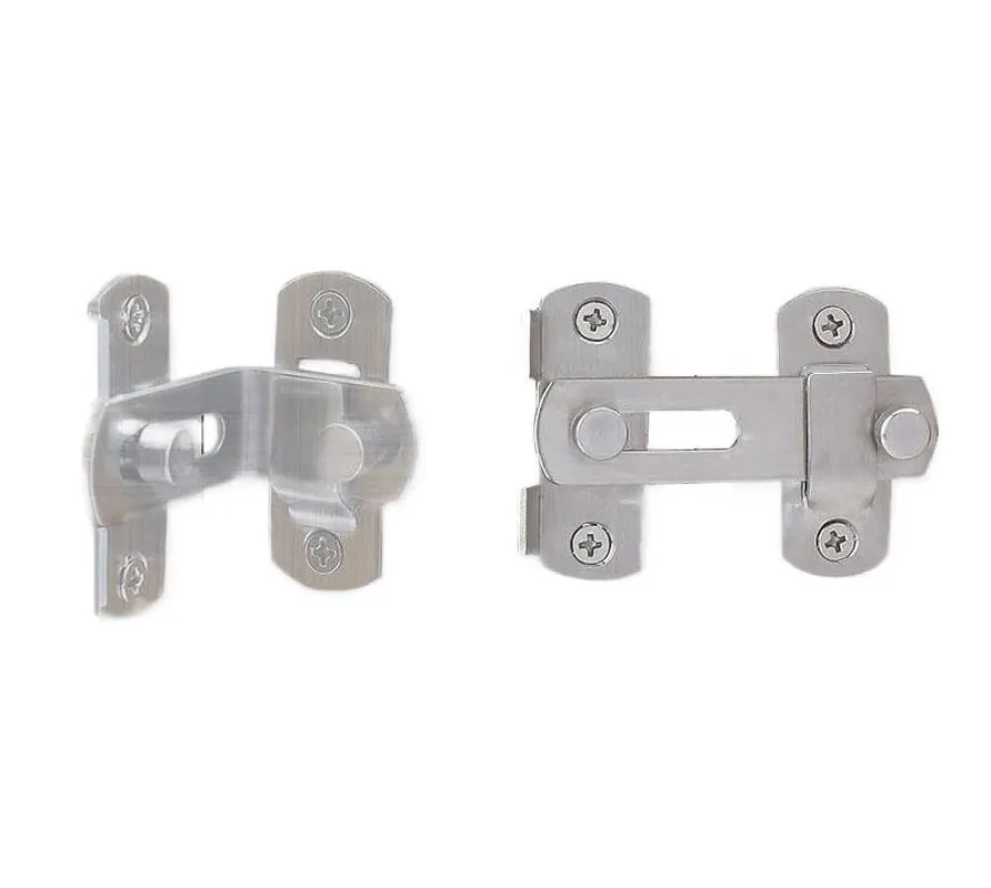 2 Pcs Barn Door Latches, Stainless Steel Barn Gate Flip Door Lock Latches