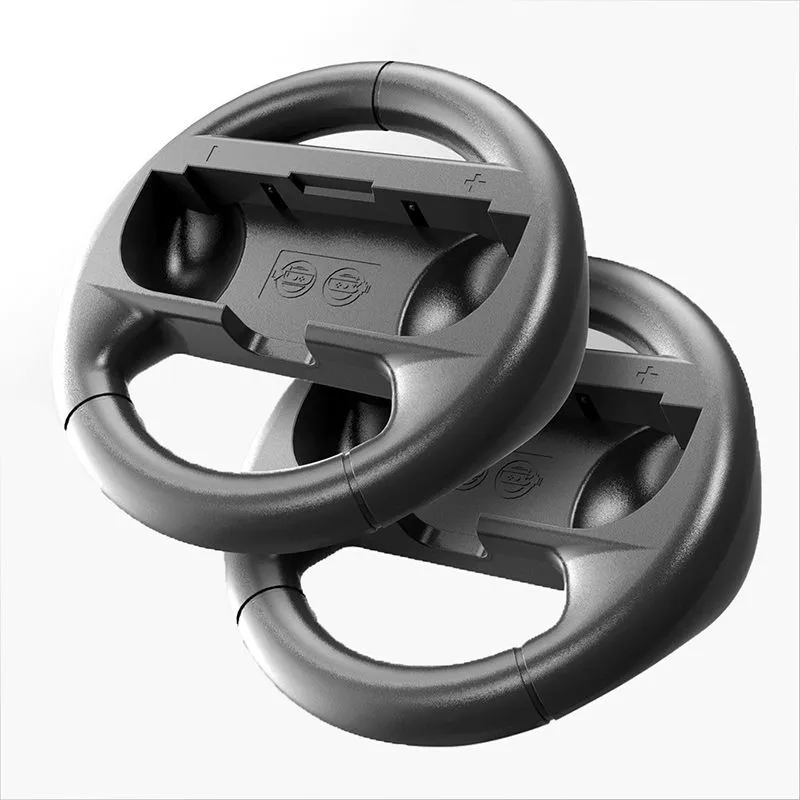 Switch game steering wheel universal left right joystick - Black+Black