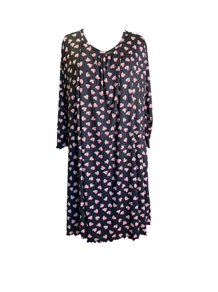 Plus Size Black Dty Nightie