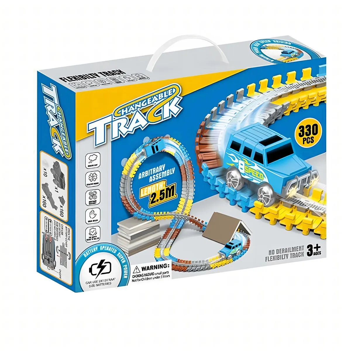 Buildable Electric Toy Car & Track Toy for Kids