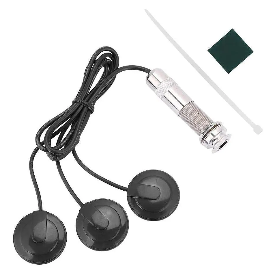 Guitar Pickup 3x Piezo Pickup Transducer for Acoustic Guitar Ukulele