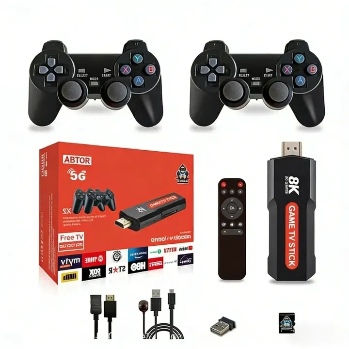 ABTOR 33,000 Games Retro Console - 8K HDMI, Dual Controllers for the Family