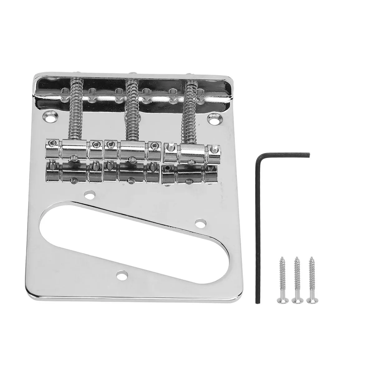 Fixed 3 - Saddles Electric Guitar Bridge