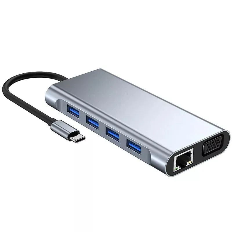 11 in 1 USB C Hub Laptop Docking Station