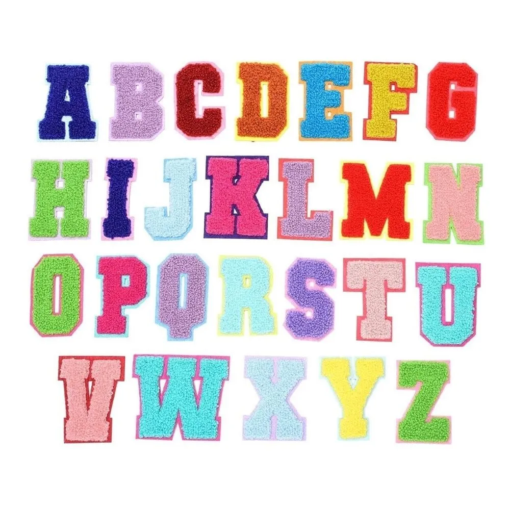 Decor Arts letters Decorative Embroided Alphabet Patches 26 Pcs