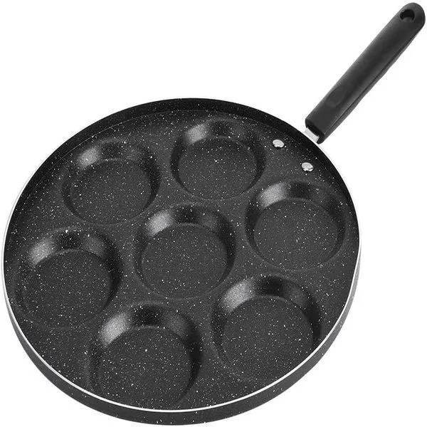7 Holes Non-Stick Frying Pan