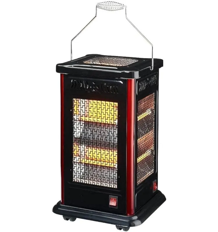 5 Sided Electric Heater with universal casters