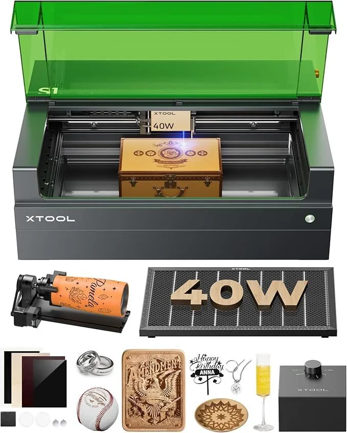 xTool S1 20W Enclosed Diode Laser Cutter Kit
