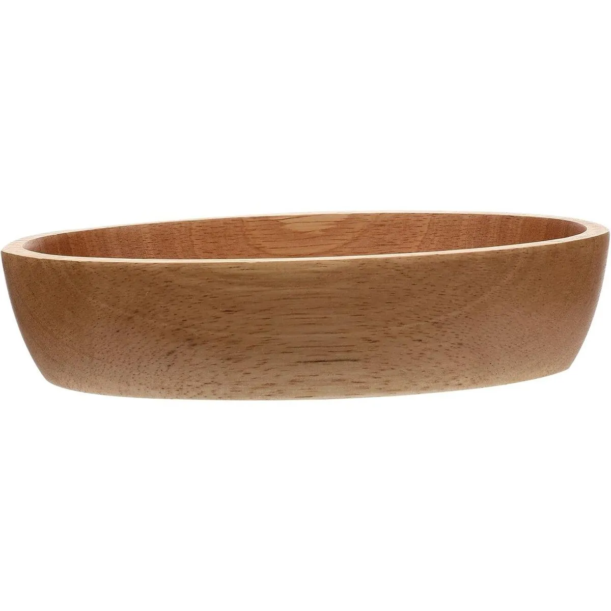 Large Oak Wood Fruit Tray Boat-shaped Solid Wood Serving Plate