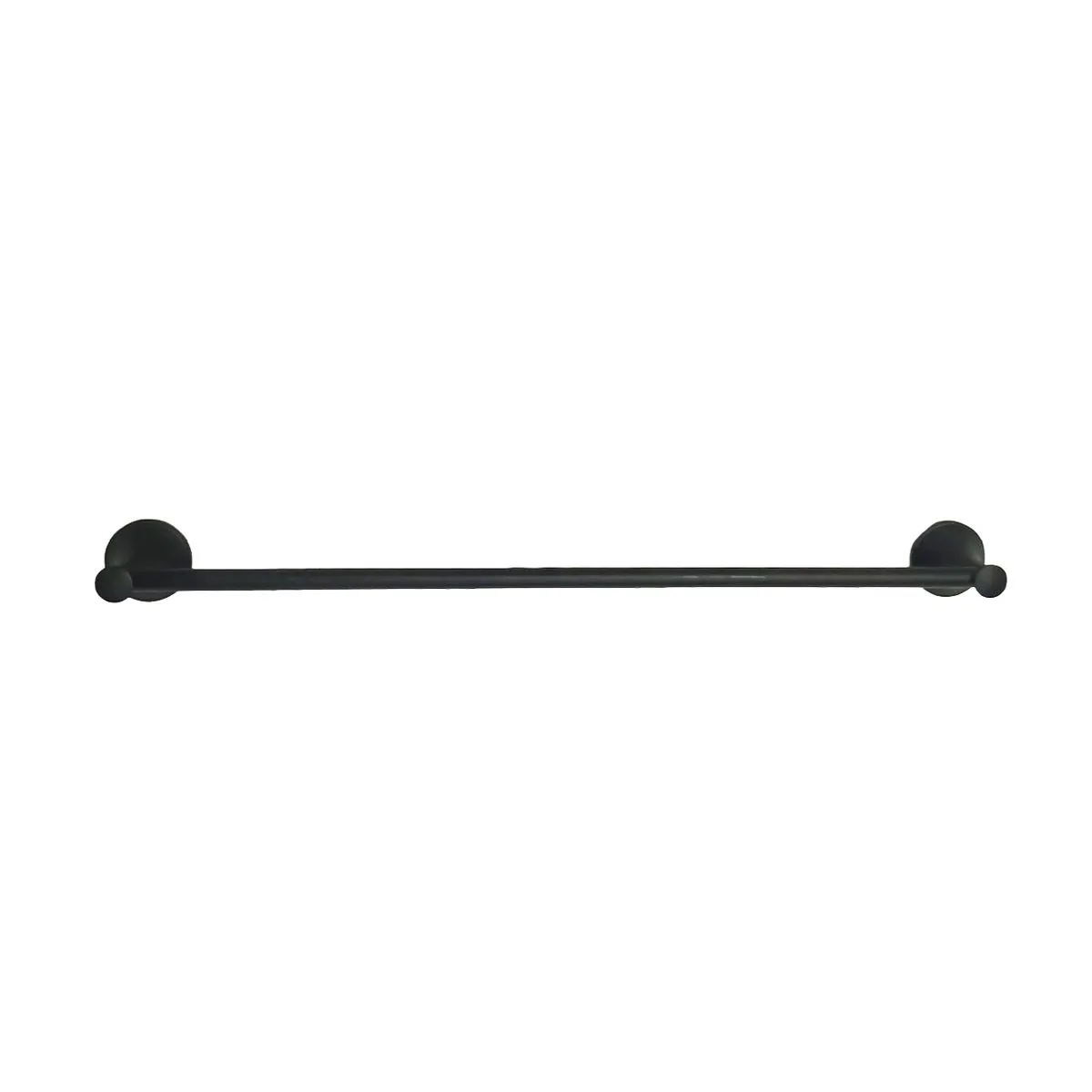 Aqua Zinc Single Towel Rail 60cm Royal Black
