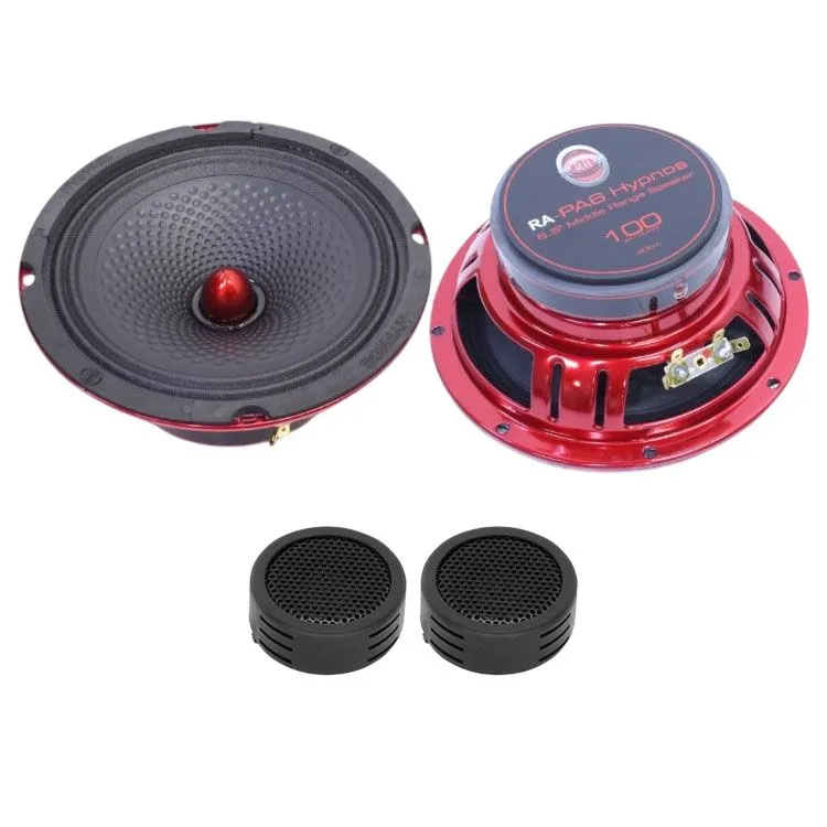 Reference RA-PA6 Hypnos Series 6.5" 100w RMS Mid Speakers & Evo Tweeters