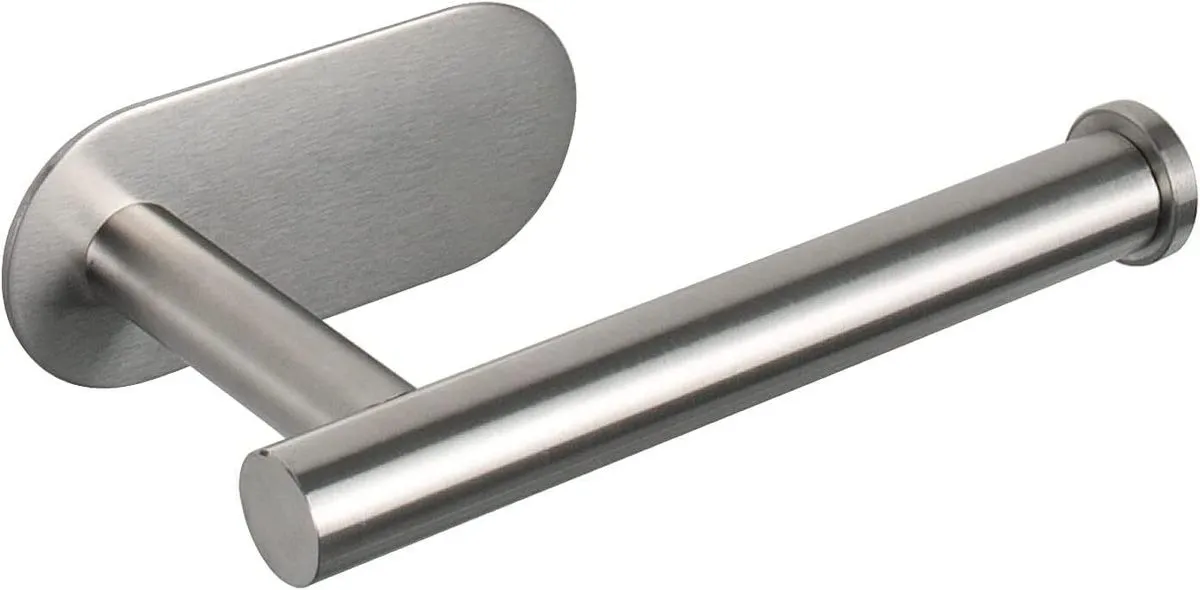 Wall-Mounted Self-Adhesive Toilet Paper Holder - 304 Stainless Steel