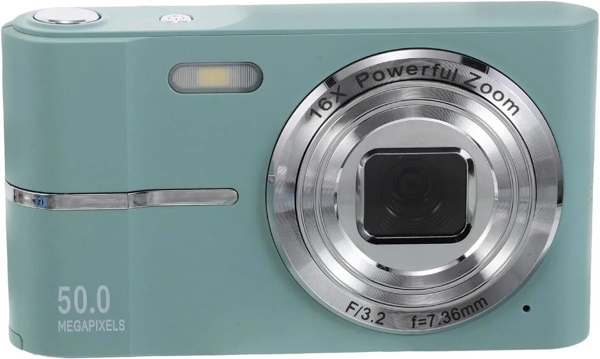 HD Resolution Mini Digital Camera Compact Zoom Easy to Use for Travel and