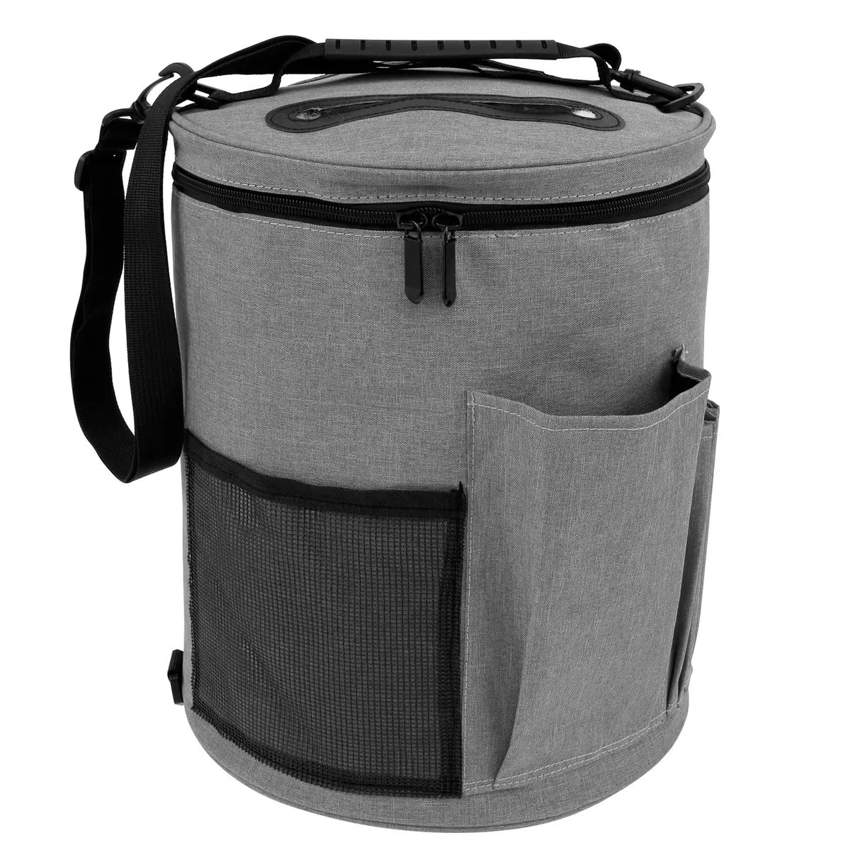 Large Knitting Bag, Yarn Organizer Tote Bag Portable Storage Bag for Yarns - Grey