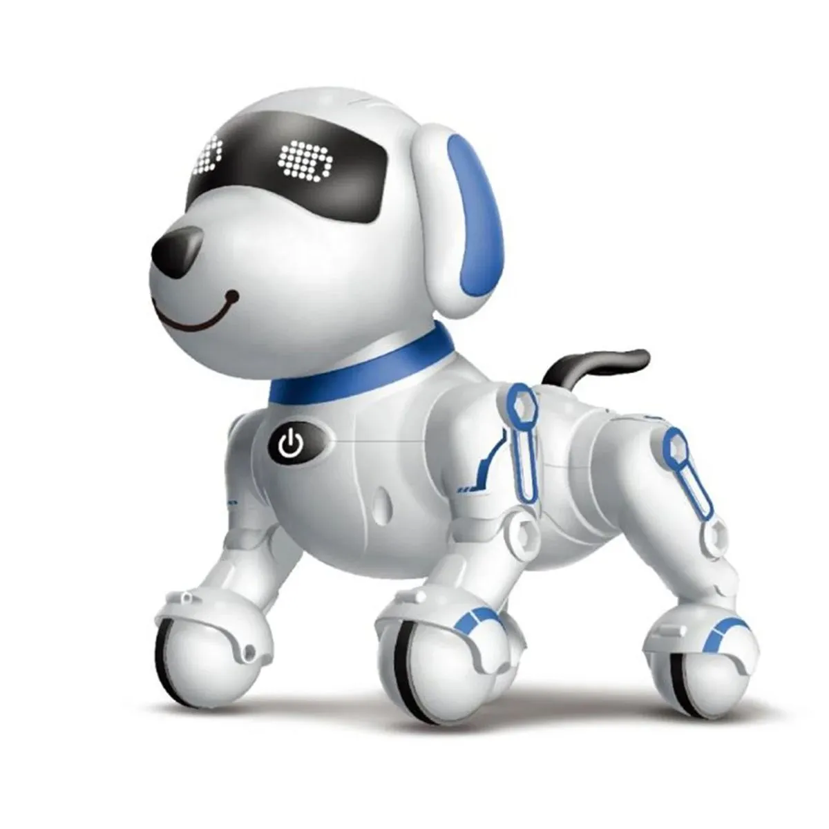 Touch And Voice Control RC Robot Dog Toy Intelligent Dancing Pet - Blue