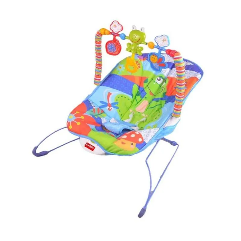Woo - Cartoon Deluxe Baby Bouncer - Blue