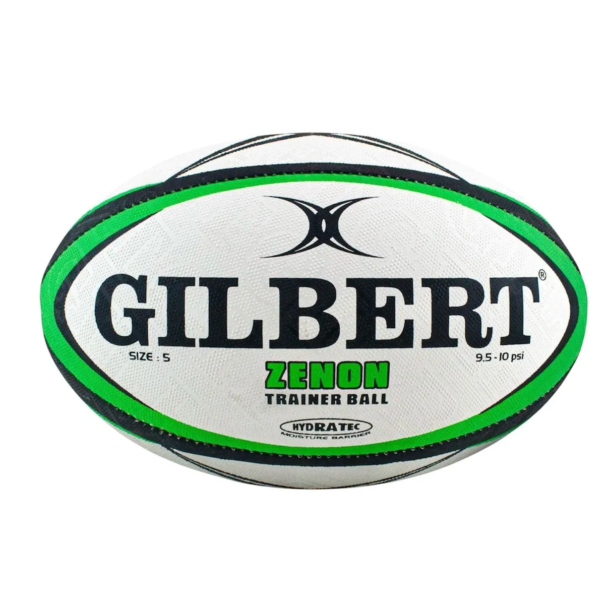 Gilbert Zenon Rugby Ball Size 5 Green