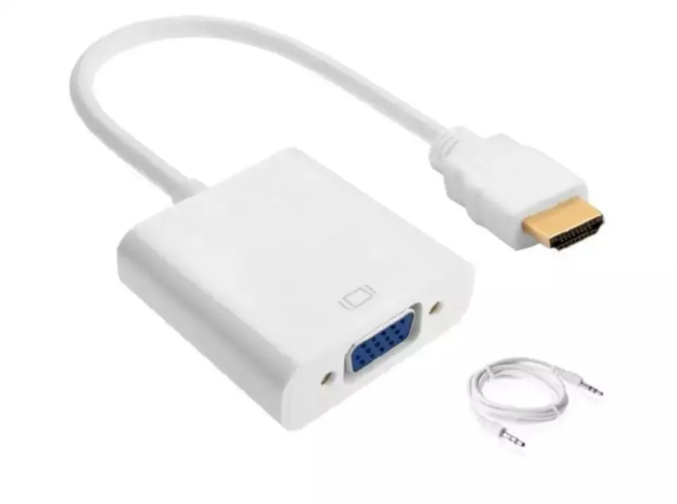 HDMI-VGA Adapter Converter Cable with 3.5mm Audio Cable