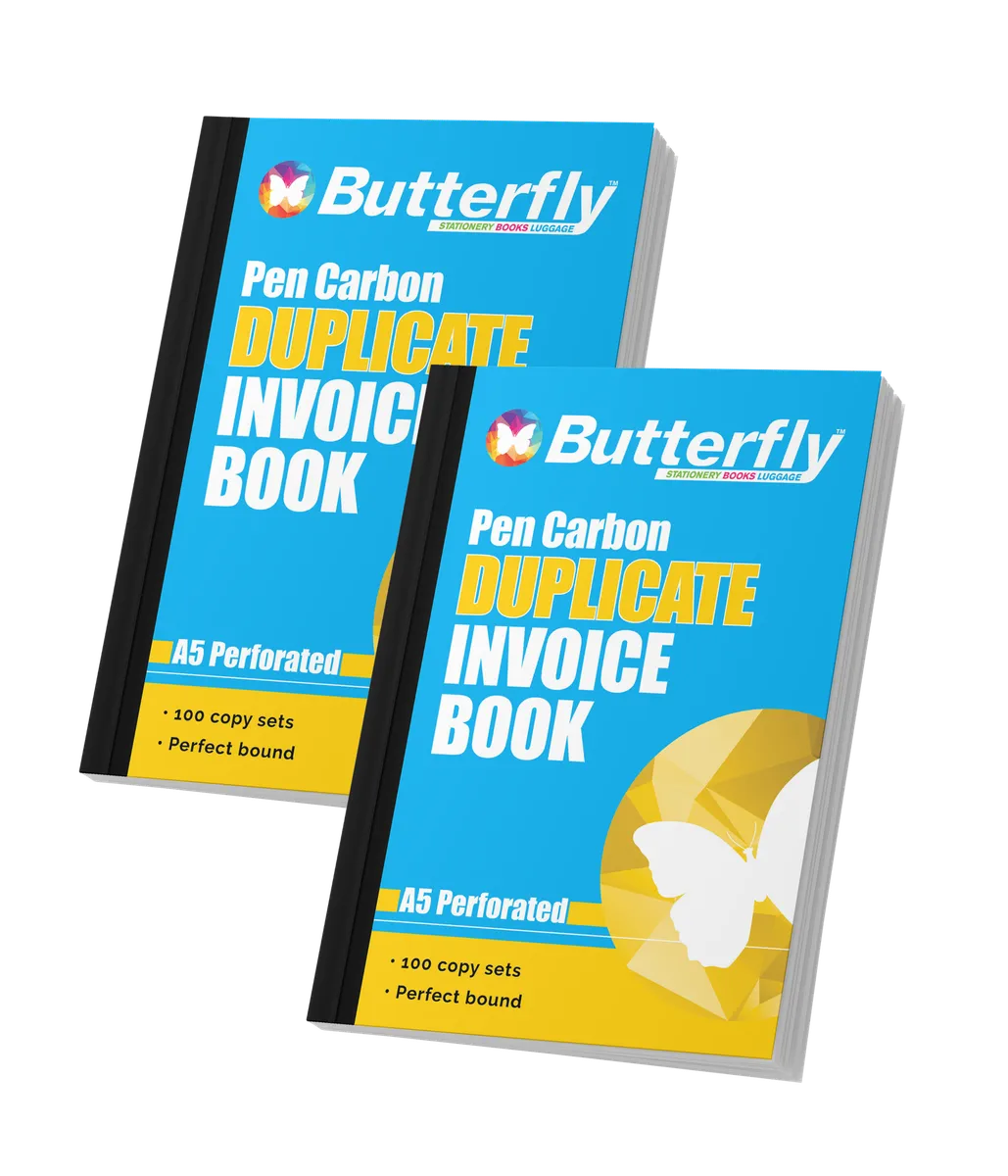 A5 Pen Carbon Duplicate Invoice Book (100 Copy) X2