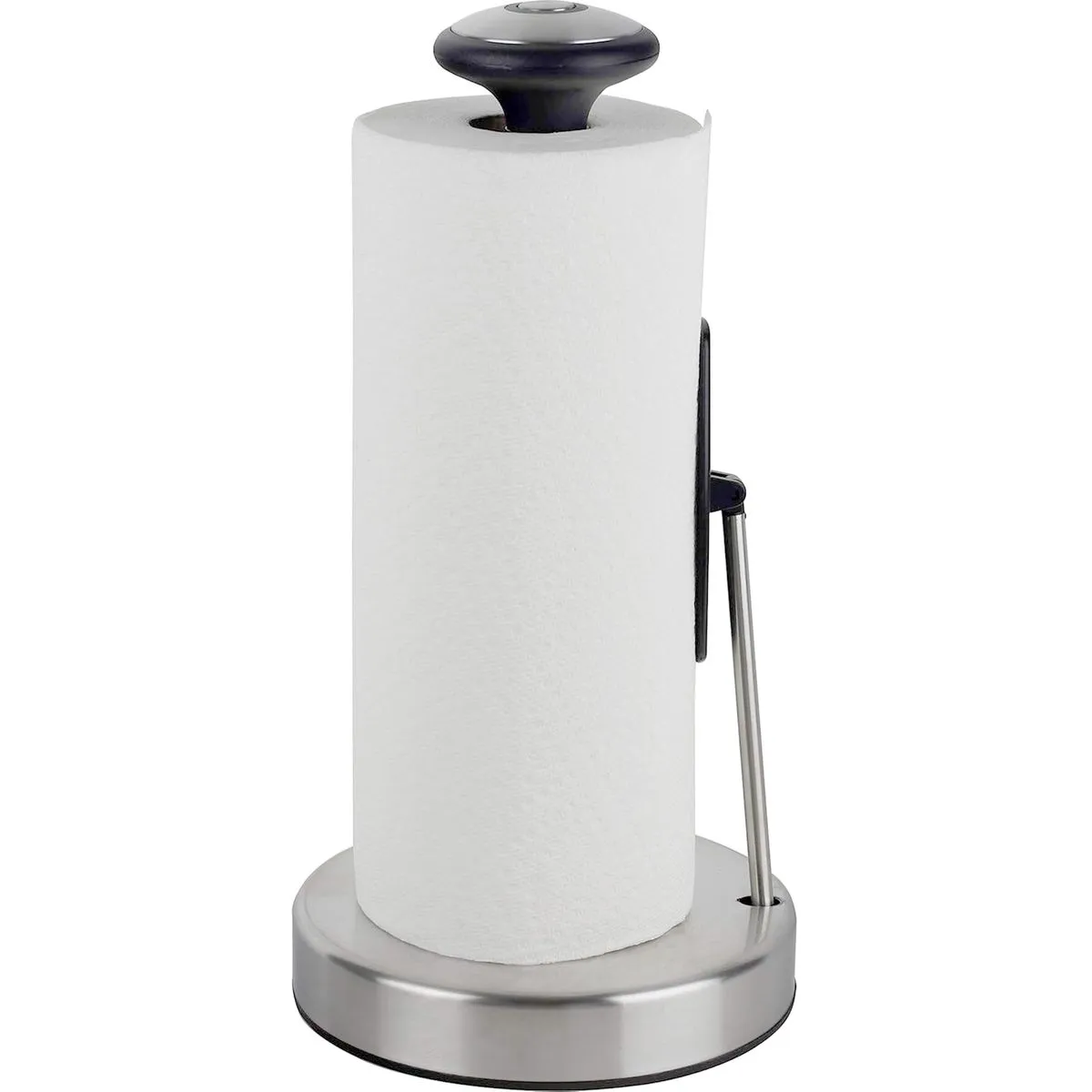 Standing Paper Towel Holder with Tension Arm Kitchen Paper Towel Dispenser
