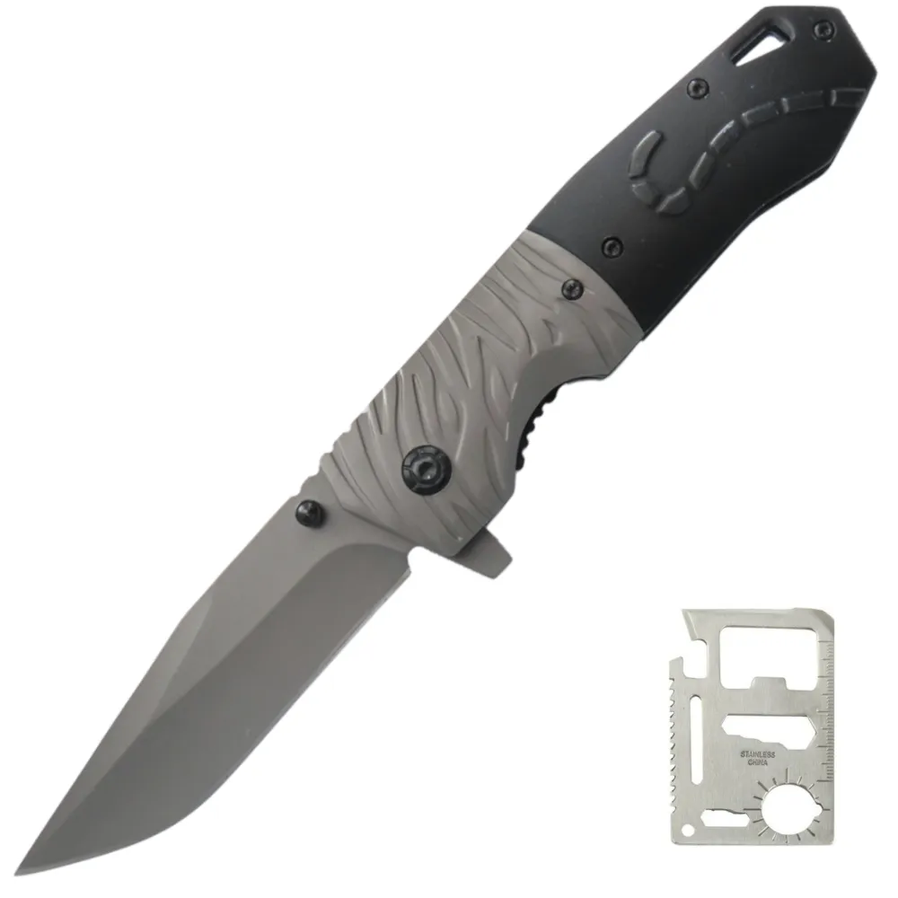 Tiger Hunting & Camping Pocket Folding Knife Combo