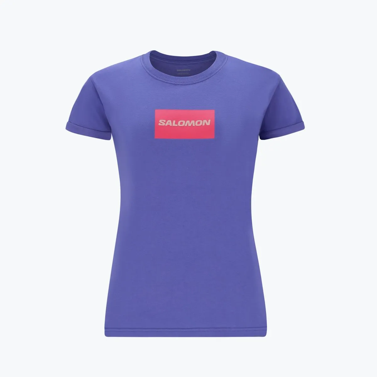 Salomon Women Blocked Out Cropped Short Sleeve Tee Shirt