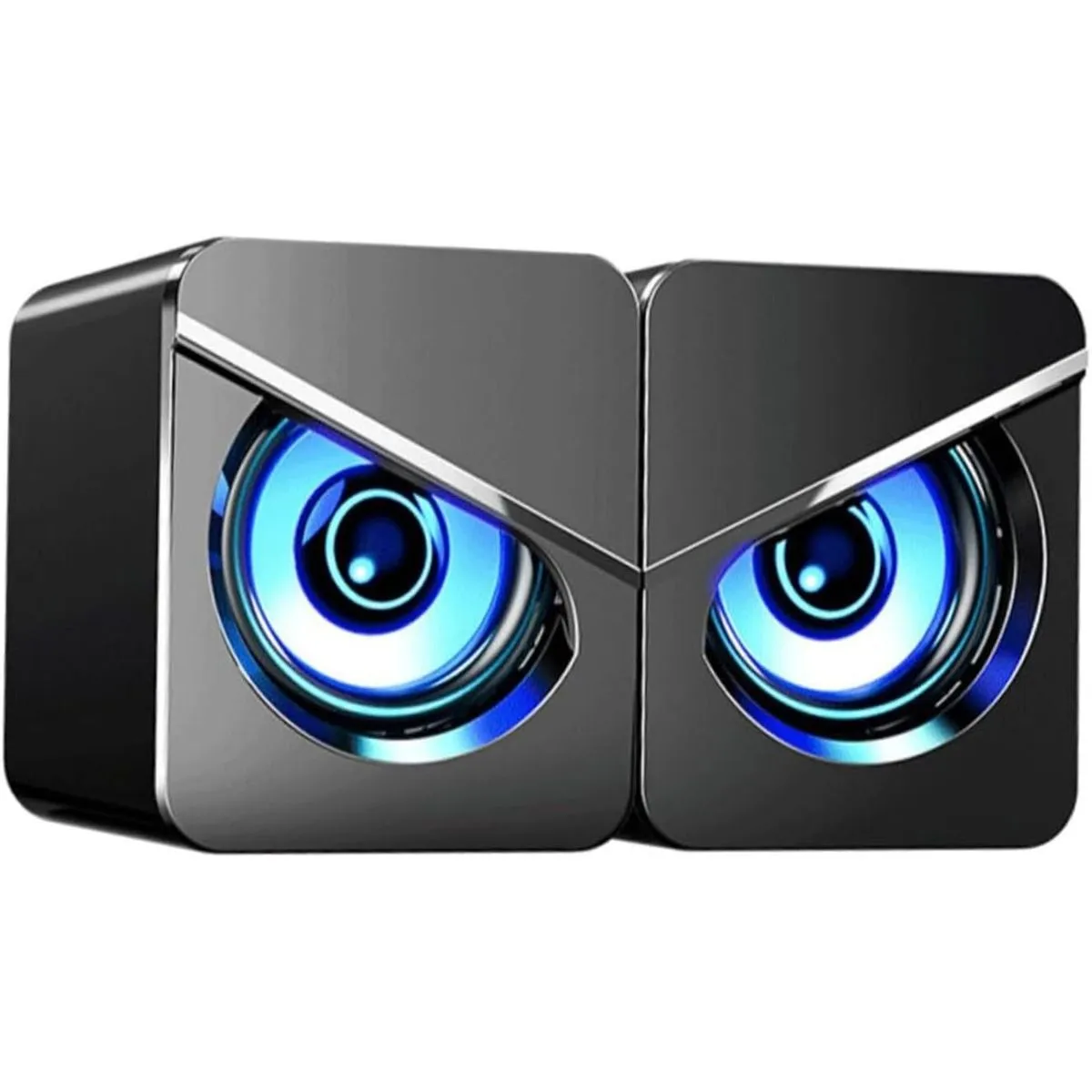 USB Powered RGB Desktop Computer Speakers Strong Bass Wired Stereo Loudspe