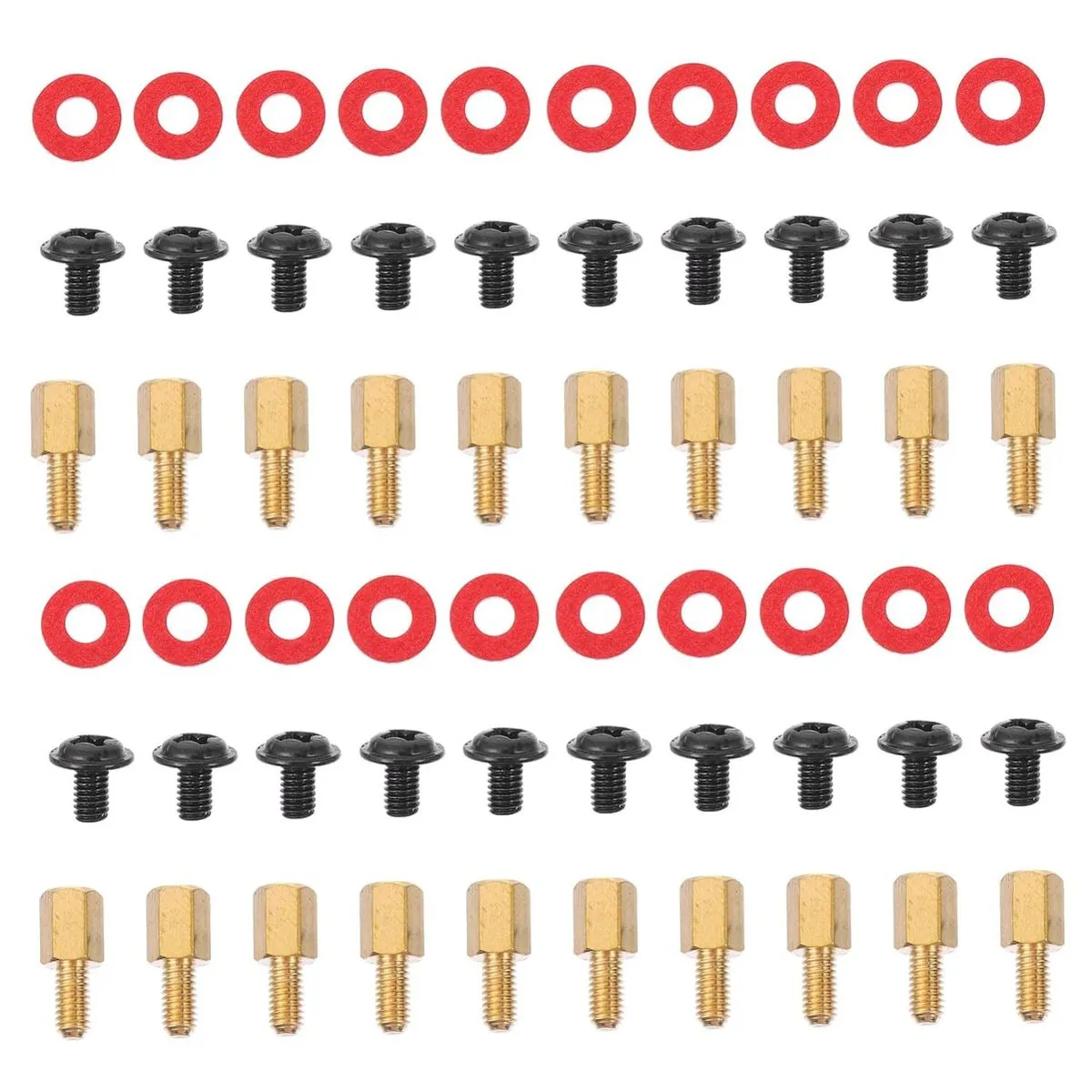 Carbon Steel Motherboard Screws Desktop Stand Insulation Gasket Kit